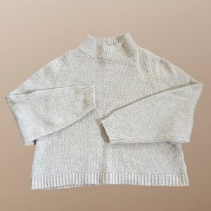 Old Navy Cream Mock Neck Sweater